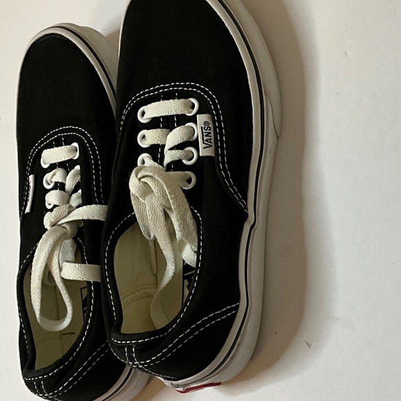 Vans Kids Black and White Lace-Up Sneakers - Picture 5 of 5